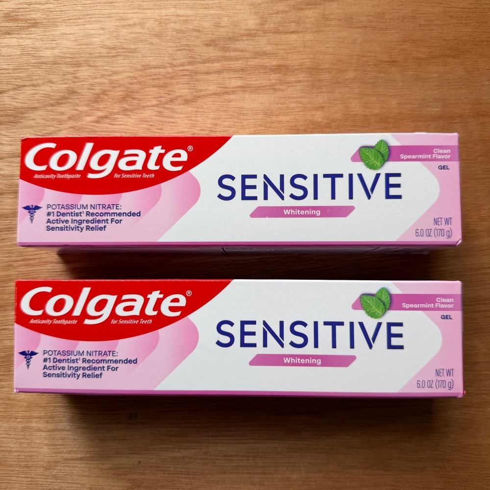 Colgate Sensitive Whitening Toothpaste Clean Spearmint Gel product home dental - Picture 2 of 7
